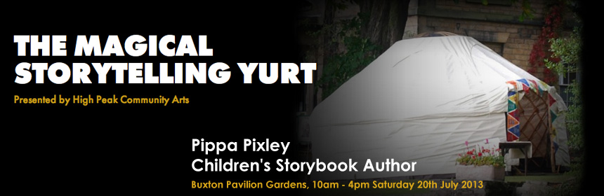 storytelling yurt banner